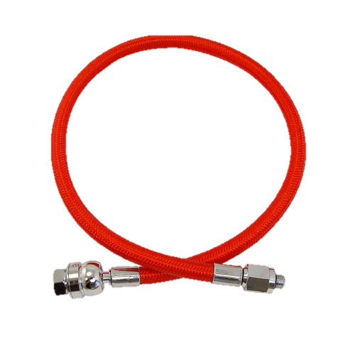XS Scuba MiFlex DS (Dual Swivel) Low Pressure Regulator Hose – 28" LP Hose for Maximum Comfort - Red